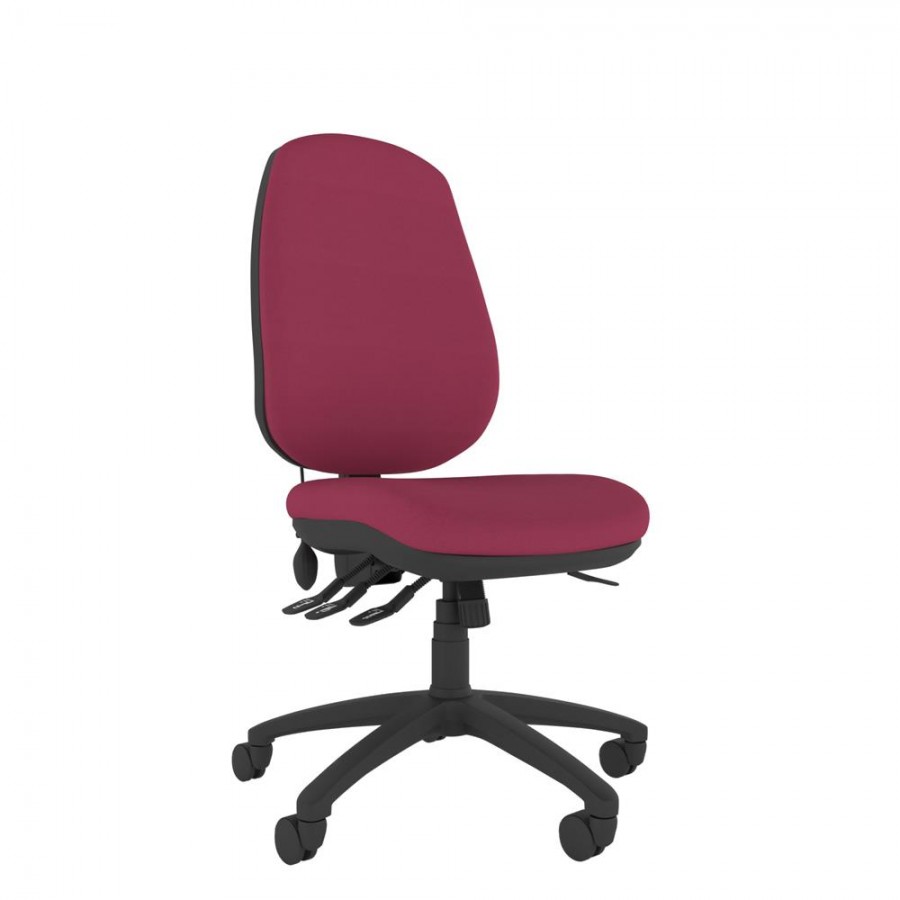 Contract Extra High VINYL WIPE CLEAN Heavy Duty 3 Lever Office Chair 